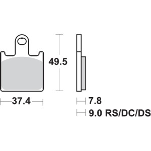 Pastilla de freno SBS P838-HS