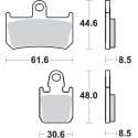 Pastilla de freno SBS P839-DS