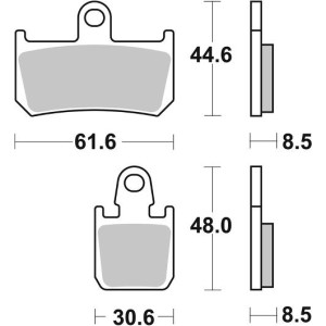 Pastilla de freno SBS P839-RST