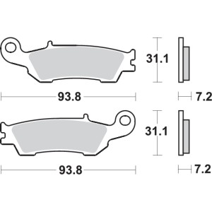 Pastilla de freno SBS P840-SI