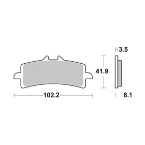Pastilla de freno SBS P841-DS2