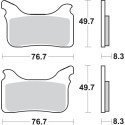 Pastilla de freno SBS P842-RSI