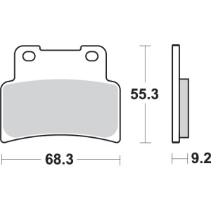 Pastilla de freno SBS P844-HS