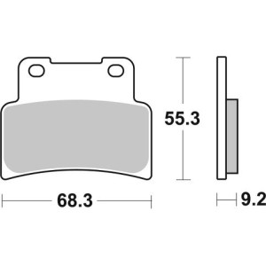 Pastilla de freno SBS P844-RST