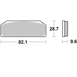 Pastilla de freno SBS P845-DC