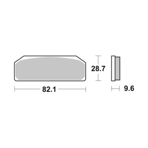 Pastilla de freno SBS P845-DS1
