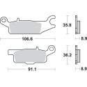 Pastilla de freno SBS P852-SI