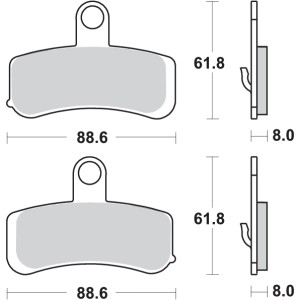 Pastilla de freno SBS P853-HS