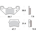 Pastilla de freno SBS P855-HF