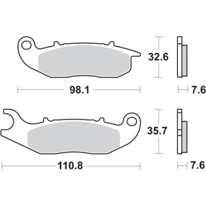 Pastilla de freno SBS P859-HF
