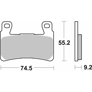 Pastilla de freno SBS P860-DS1