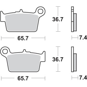 Pastilla de freno SBS P861-HF