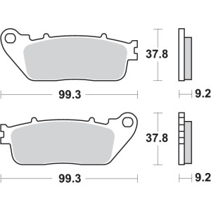 Pastilla de freno SBS P862-HF