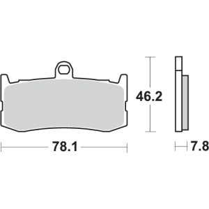 Pastilla de freno SBS P864-DC