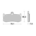 Pastilla de freno SBS P864-RST