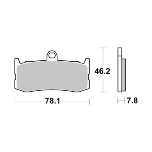 Pastilla de freno SBS P864-RST