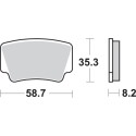 Pastilla de freno SBS P867-SI