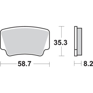 Pastilla de freno SBS P867-SI