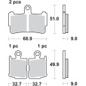 Pastilla de freno SBS P869-HS