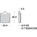Pastilla de freno SBS P870-DC