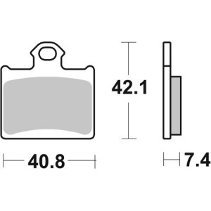 Pastilla de freno SBS P872-RSI