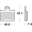 Pastilla de freno SBS P872-SI