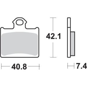 Pastilla de freno SBS P872-SI