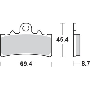 Pastilla de freno SBS P877-DC