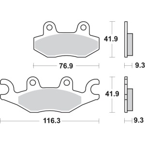 Pastilla de freno SBS P878-HF