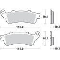 Pastilla de freno SBS P880-LS