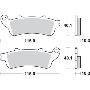 Pastilla de freno SBS P880-LS