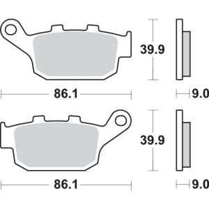 Pastilla de freno SBS P881-LS