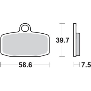 Pastilla de freno SBS P885-RSI
