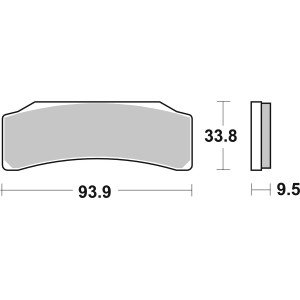Pastilla de freno SBS P889-DS1