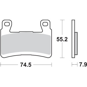 Pastilla de freno SBS P894-DC