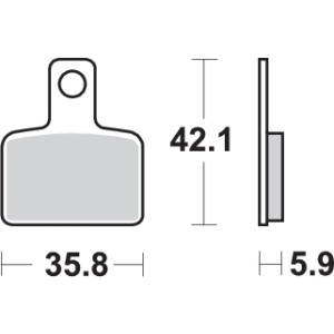 Pastilla de freno SBS P895-HF