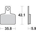 Pastilla de freno SBS P895-RSI