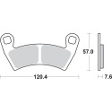 Pastilla de freno SBS P897-PSI