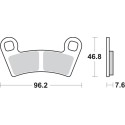 Pastilla de freno SBS P898-SI