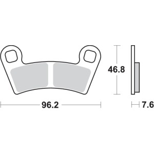 Pastilla de freno SBS P898-SI