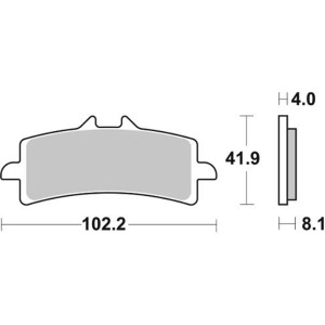 Pastilla de freno SBS P901-DC