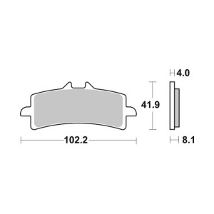 Pastilla de freno SBS P901-DS2