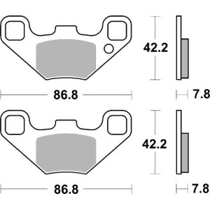 Pastilla de freno SBS P905-SI