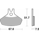 Pastilla de freno SBS P907-SI
