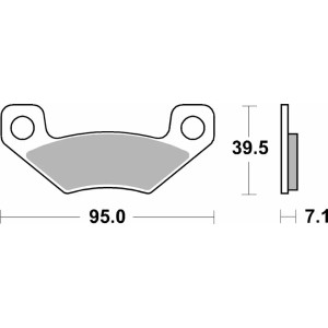 Pastilla de freno SBS P908-SI