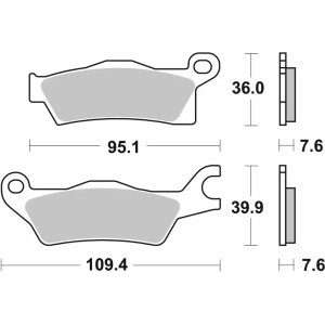 Pastilla de freno SBS P911-SI