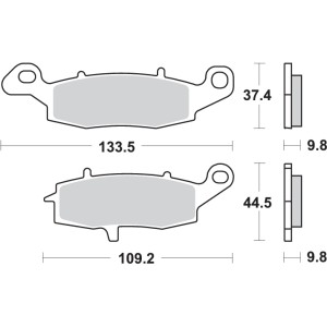 Pastilla de freno SBS P920-LS