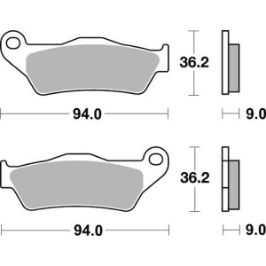 Pastilla de freno SBS P924-HS