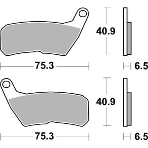 Pastilla de freno SBS P928-HF