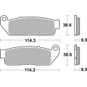 Pastilla de freno SBS P929-HS